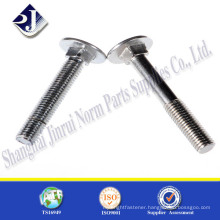 China supplier zinc plated carbon steel m4 carriage bolt